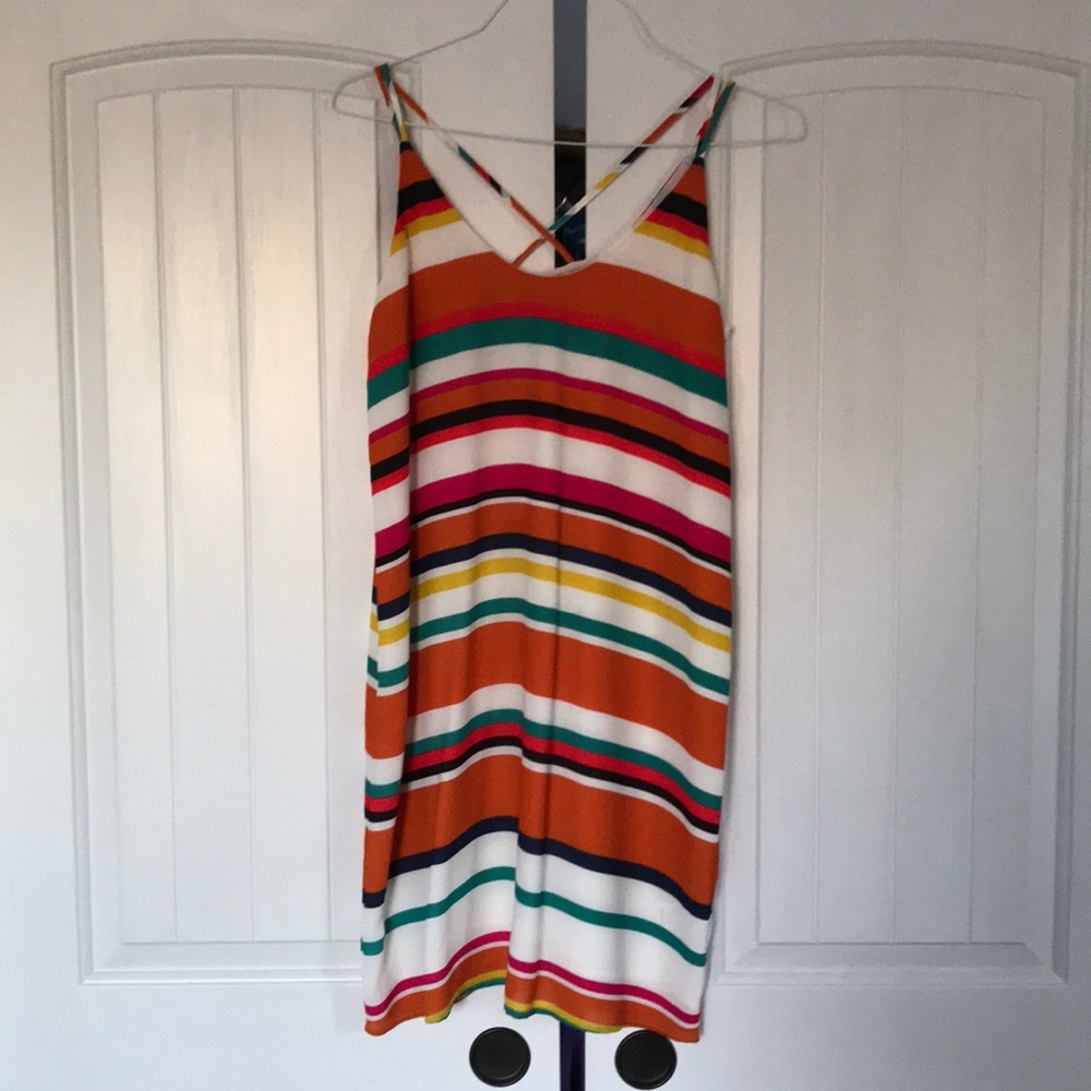 Striped shift dress